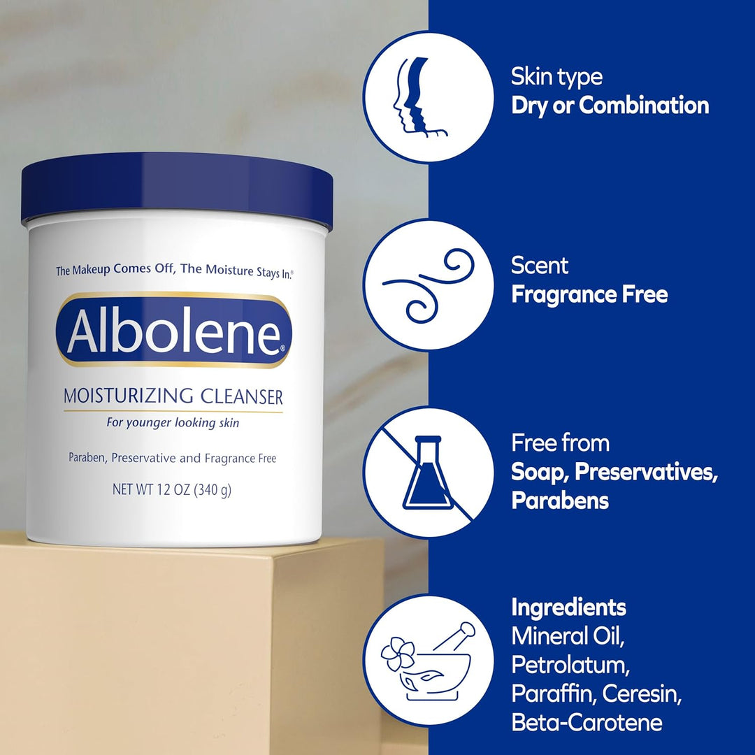 Albolene Cleansing Concentrate Albolene Moisturizing Cleanser, Unscented - 12 Oz
