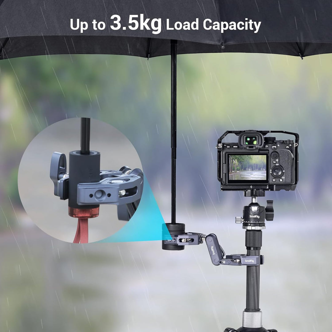 SMALLRIG Super Clamp mit doppelten krabbenförmigen Klemmen, doppelte Kameraklemme, Magic Arm Doppelk