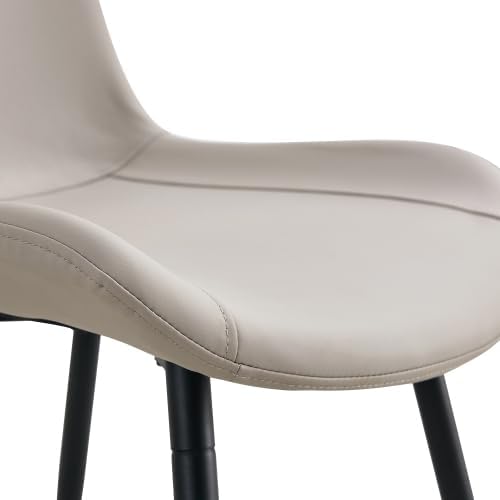 Esszimmerstühle 4er Set Kunstleder – Polsterstuhl mit breiter Sitzfläche & Rückenlehne, ergonomisch,