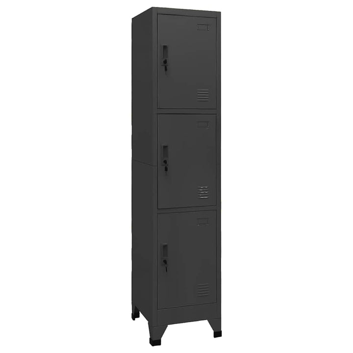 vidaXL Schliessfachschrank Spind Schrank Umkleideschrank Metallschrank Fächerschrank Aktenschrank Bü
