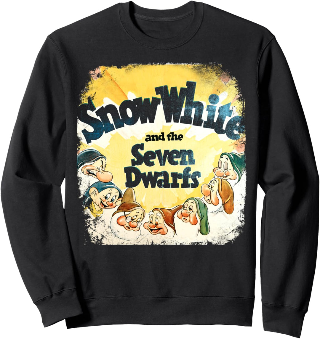 Disney Snow White And The Seven Dwarfs Vintage Poster Sweatshirt