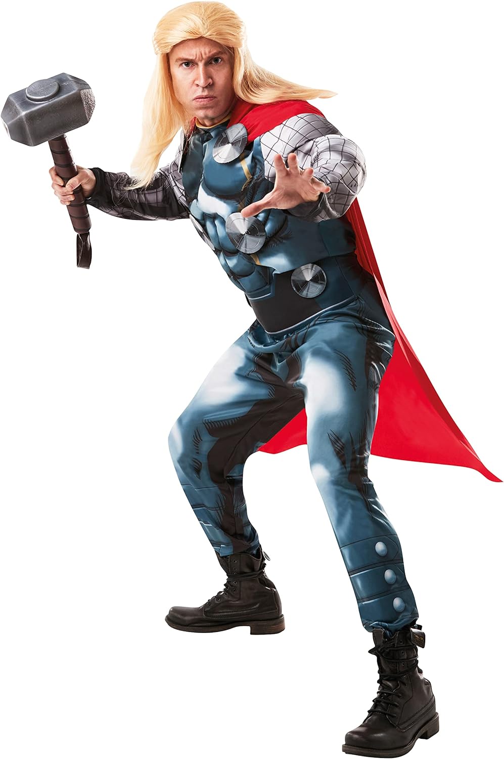 Rubie's Offizielles Luxuskostüm Thor, Marvel, für Erwachsene, Standardgrösse, blau STD, STD
