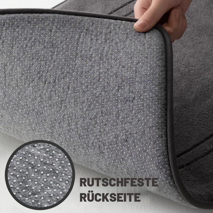 chakme Badematte rutschfest,Badezimmerteppich Weich Badteppich Saugfähige Badvorleger Duschvorleger