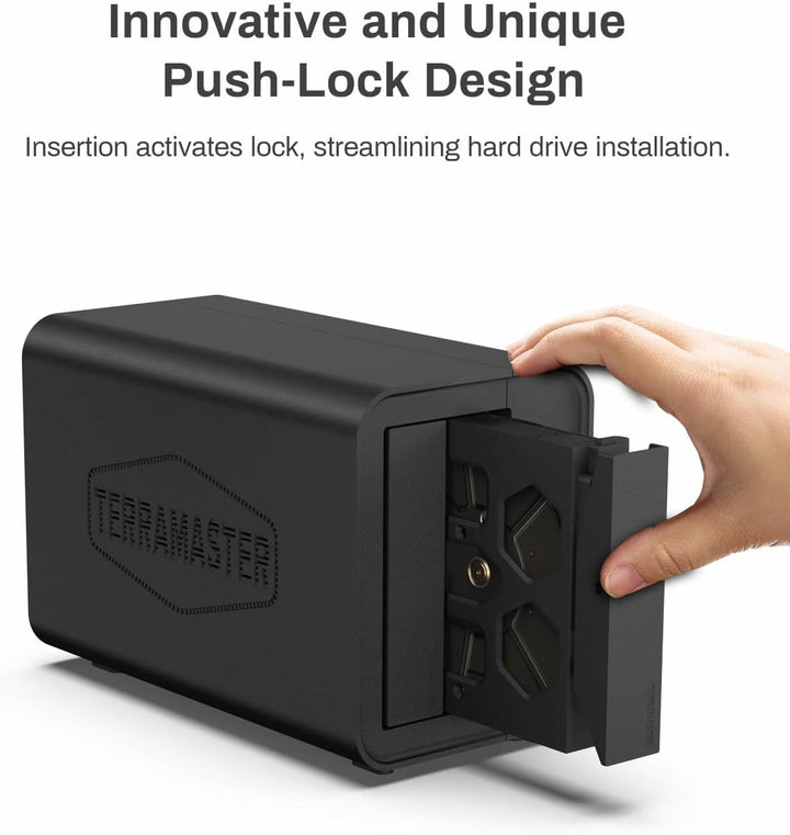 TERRAMASTER D2-320 USB 3.2(Gen2) 10Gbps-Speicher Externes Festplattengehäuse Support RAID 0/1/Single