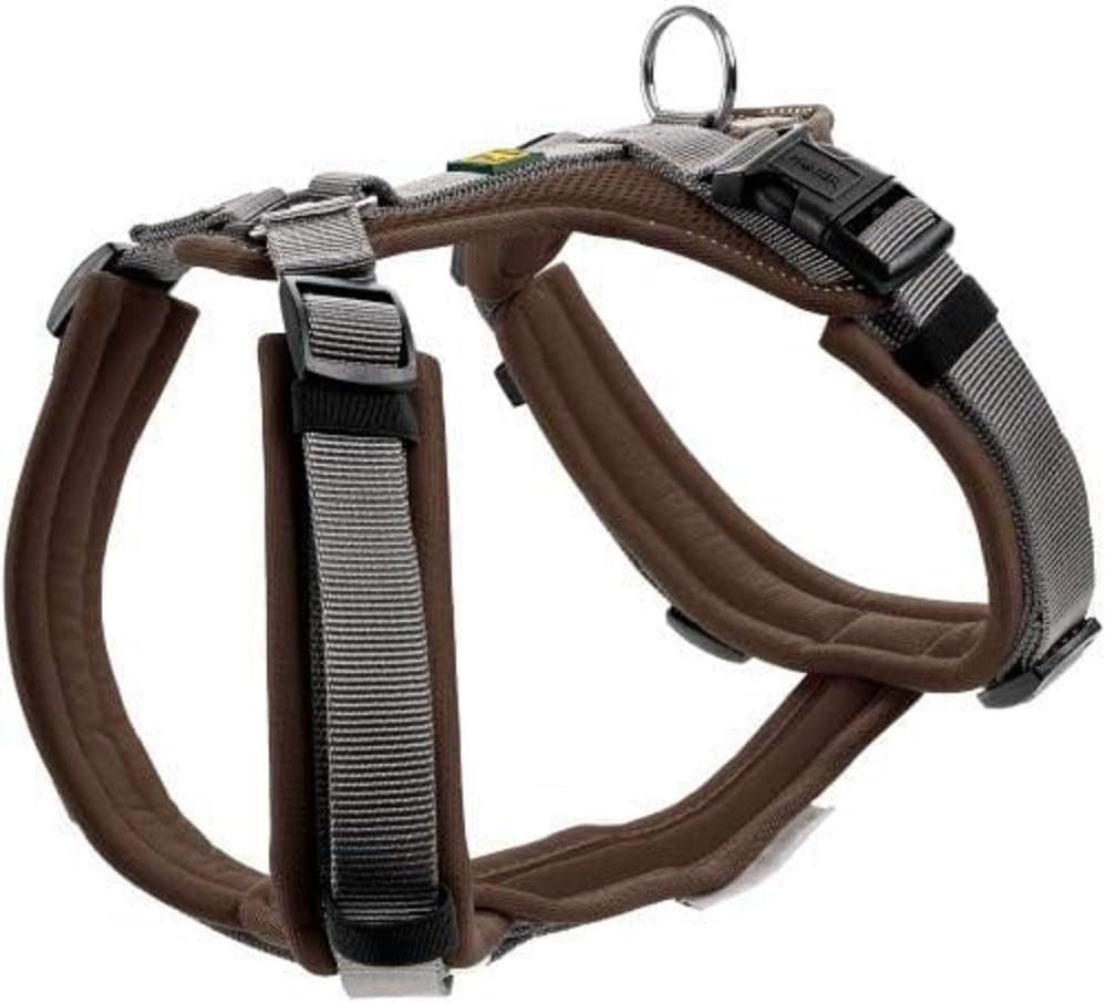 HUNTER Geschirr Maldon 34-49/XS Braun/Grau xs, Braun/Grau xs