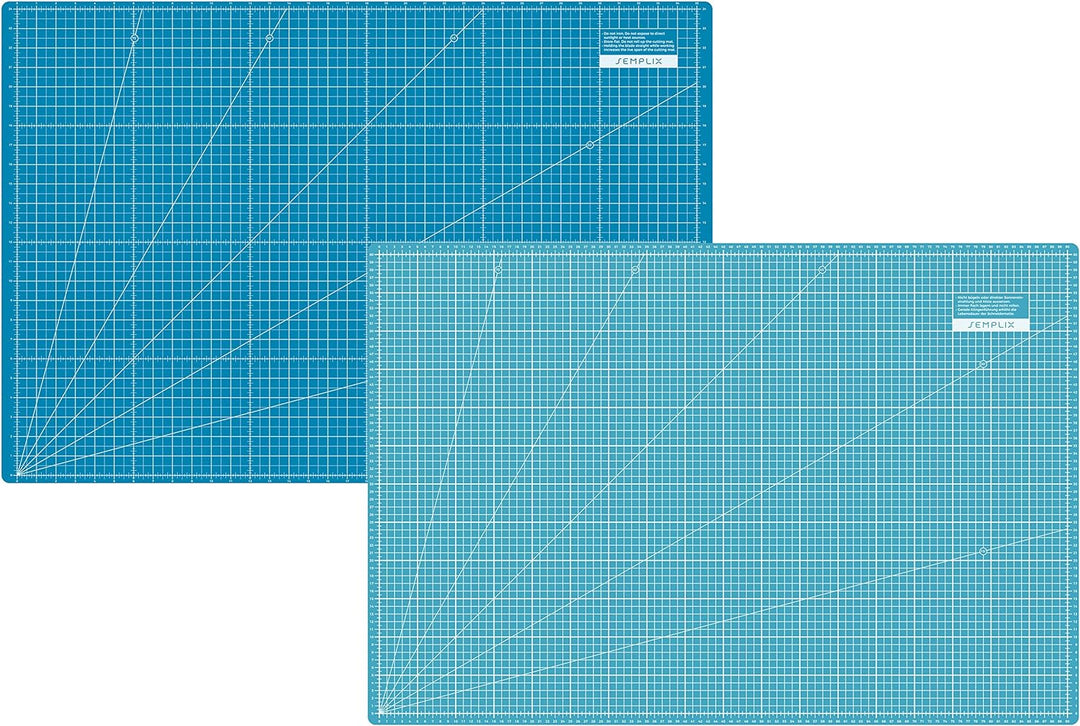 SEMPLIX Schneidematte A1 in Grün, Rosa, Grau, Türkis, Lila. Ideal fürs Basteln, Nähen und Patchworke