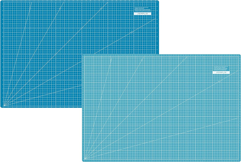 SEMPLIX Schneidematte A1 in Grün, Rosa, Grau, Türkis, Lila. Ideal fürs Basteln, Nähen und Patchworke