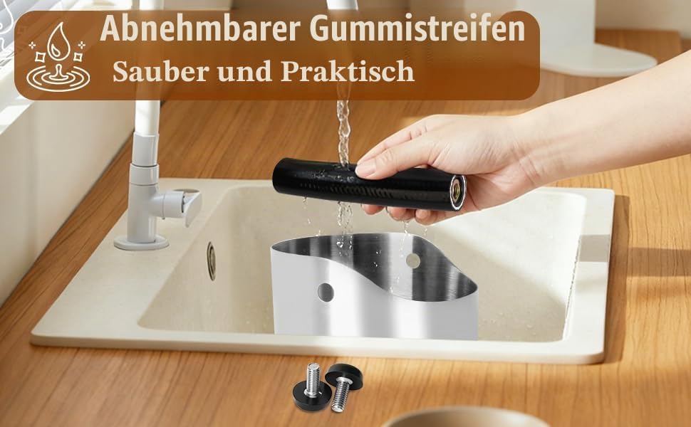 LURICO Abklopfbehälter für Siebträger, 700ml Gross Edelstahl Kaffee Knock Box, Espresso Abschlagbox