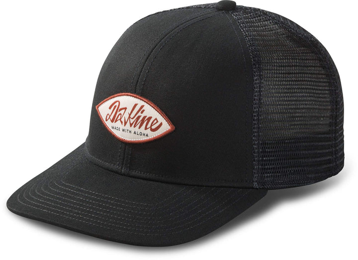 Dakine Surf Script Trucker Cap Mütze Schwarz - Baumwolltwill mit gebogener Krempe - Verstellbarer Dr