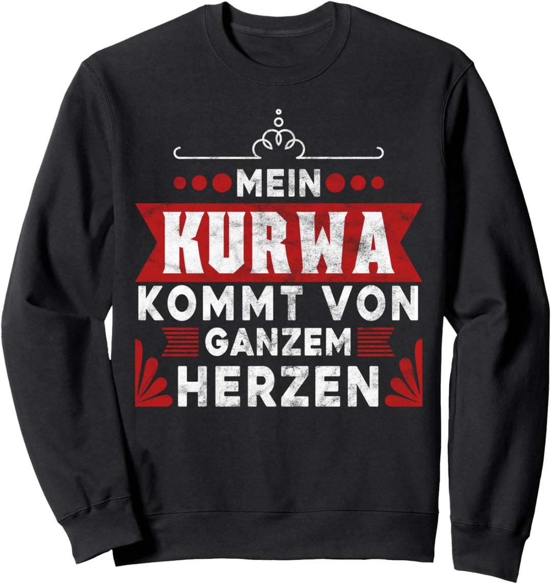 Kurwa Polnisch Polen Geschenk Sweatshirt