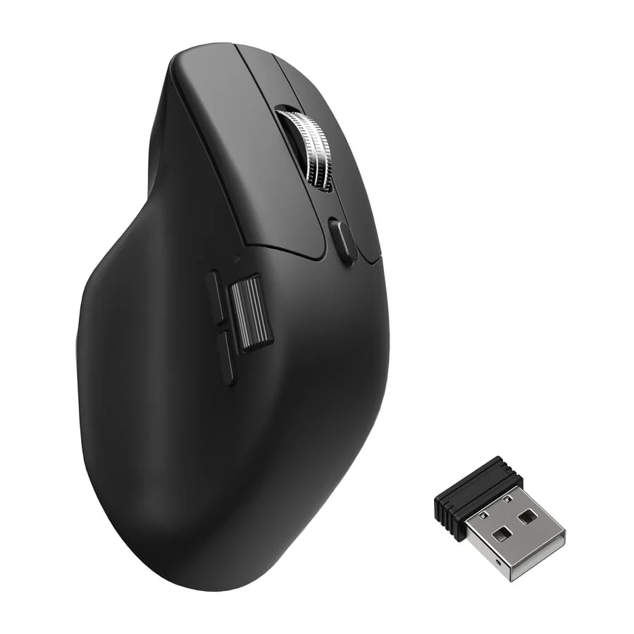 Keychron M6 8K Wireless Bluetooth/2.4 GHz/Kabelgebundene Optische Maus,8000Hz Leichtgewicht 86g Prog