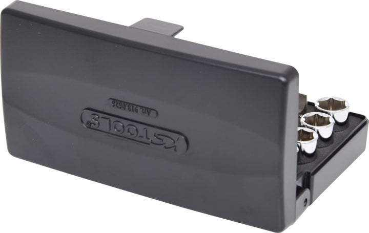 KS Tools 918.0626 1/4 Zoll CHROMEplus Steckschlüssel-Satz | inklusive Umschaltknarre, 72-Zahn | hoch