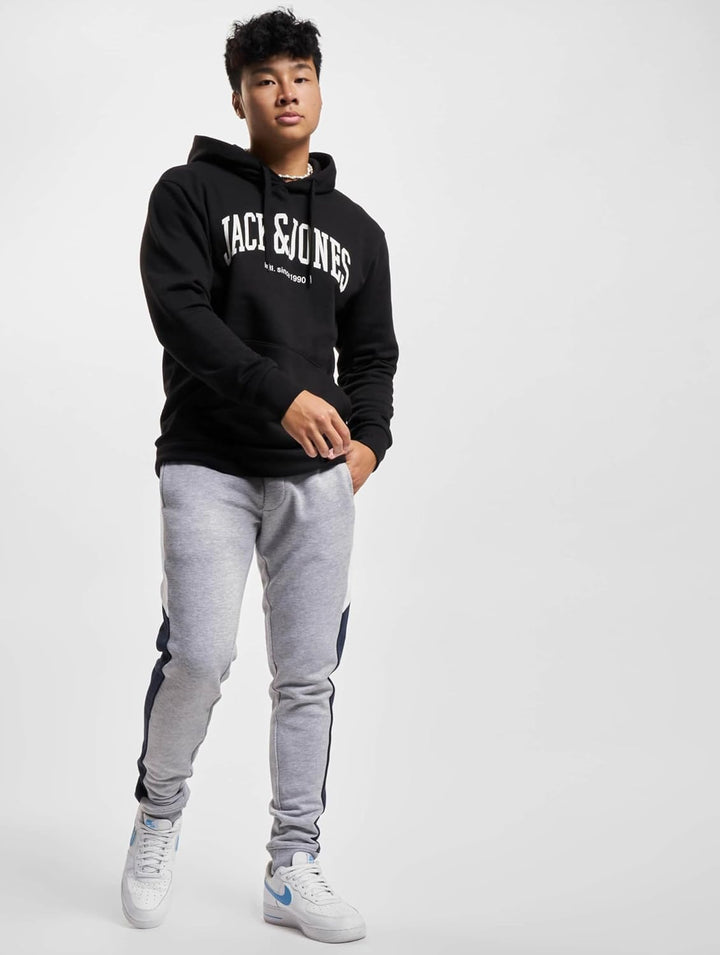 JACK & JONES Herren Jogginghose Jpstwill Jjreid Blocking Sweat Pant Sn, Light Grey Melange