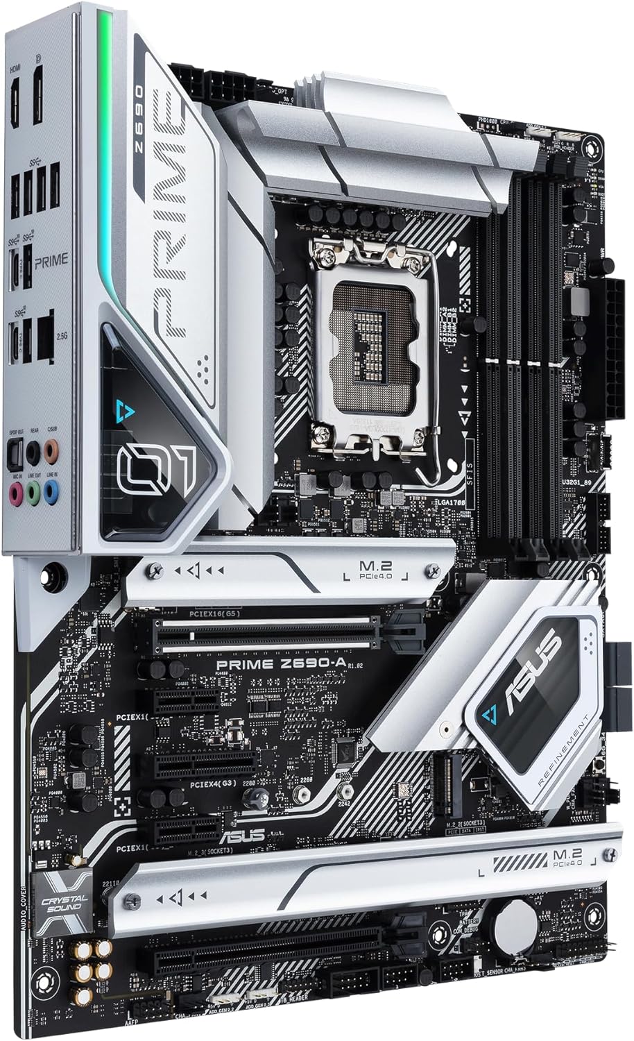 ASUS Prime Z690-A Gaming Mainboard Sockel Intel LGA 1700 (Intel Z690, ATX, PCIe 5.0, 4x M.2, DDR5-Sp