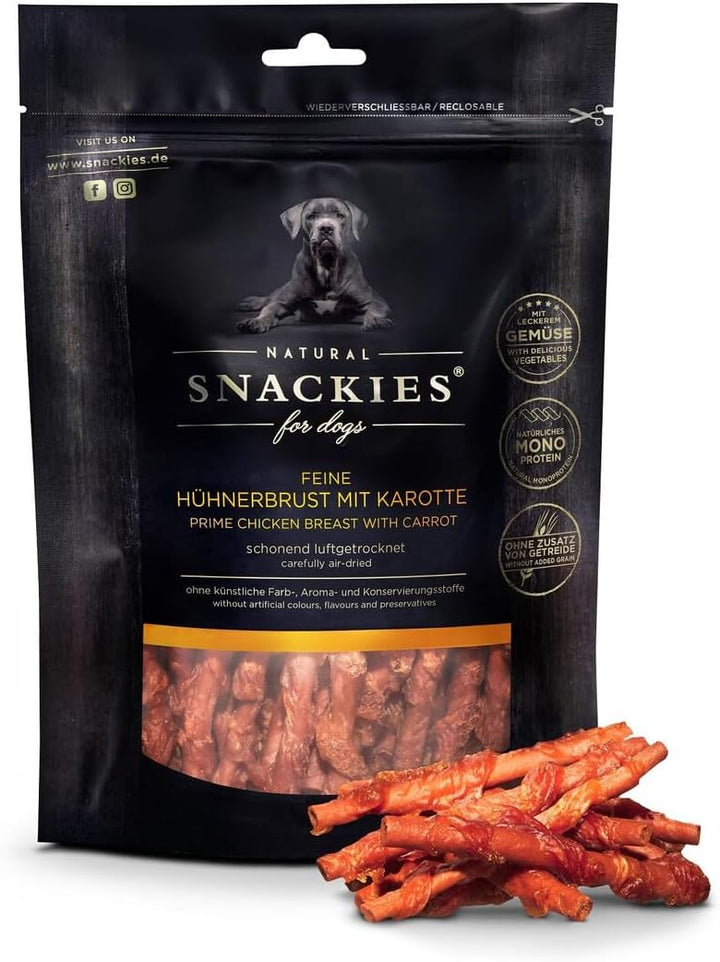 SNACKIES Vorteils-Set Genuss 8+1 Pack (à 170/180g) Premium Snacks für Hunde ohne Zusatz von Getreide
