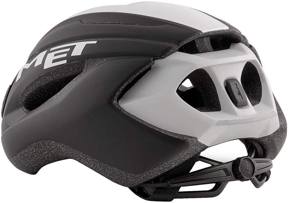 Met Fahrradhelm Strale schwarz weiss L (58-62) Unisex Erwachsene Mehrfarbig
