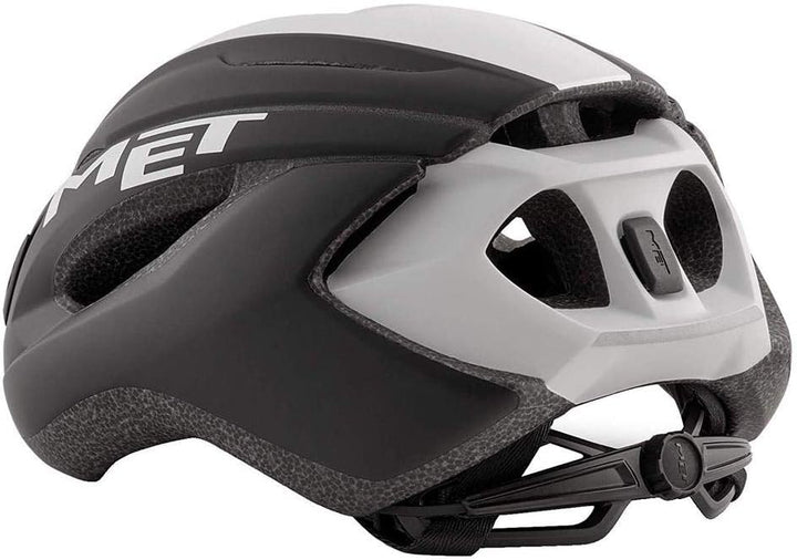 Met Fahrradhelm Strale schwarz weiss L (58-62) Unisex Erwachsene Mehrfarbig