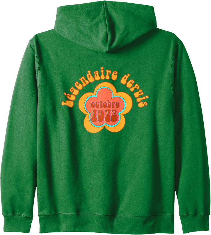 50. Geburtstag Damen Herren 50 Jahre Jahrgang Oktober 1973 Kapuzenjacke