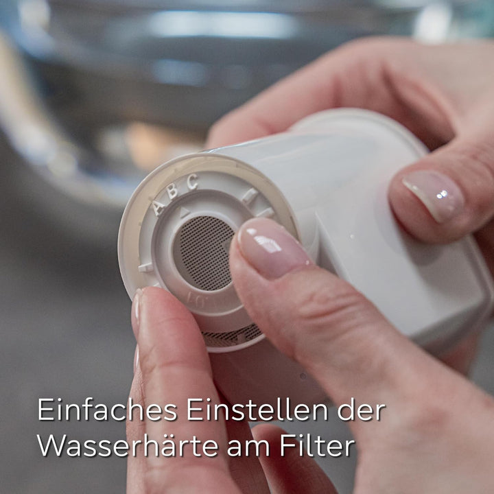 NESPRESSO Krups XN1101 Essenza Mini Kaffeekapselmaschine | 1260W | weiss | 0,7 Liter & Siemens BRITA