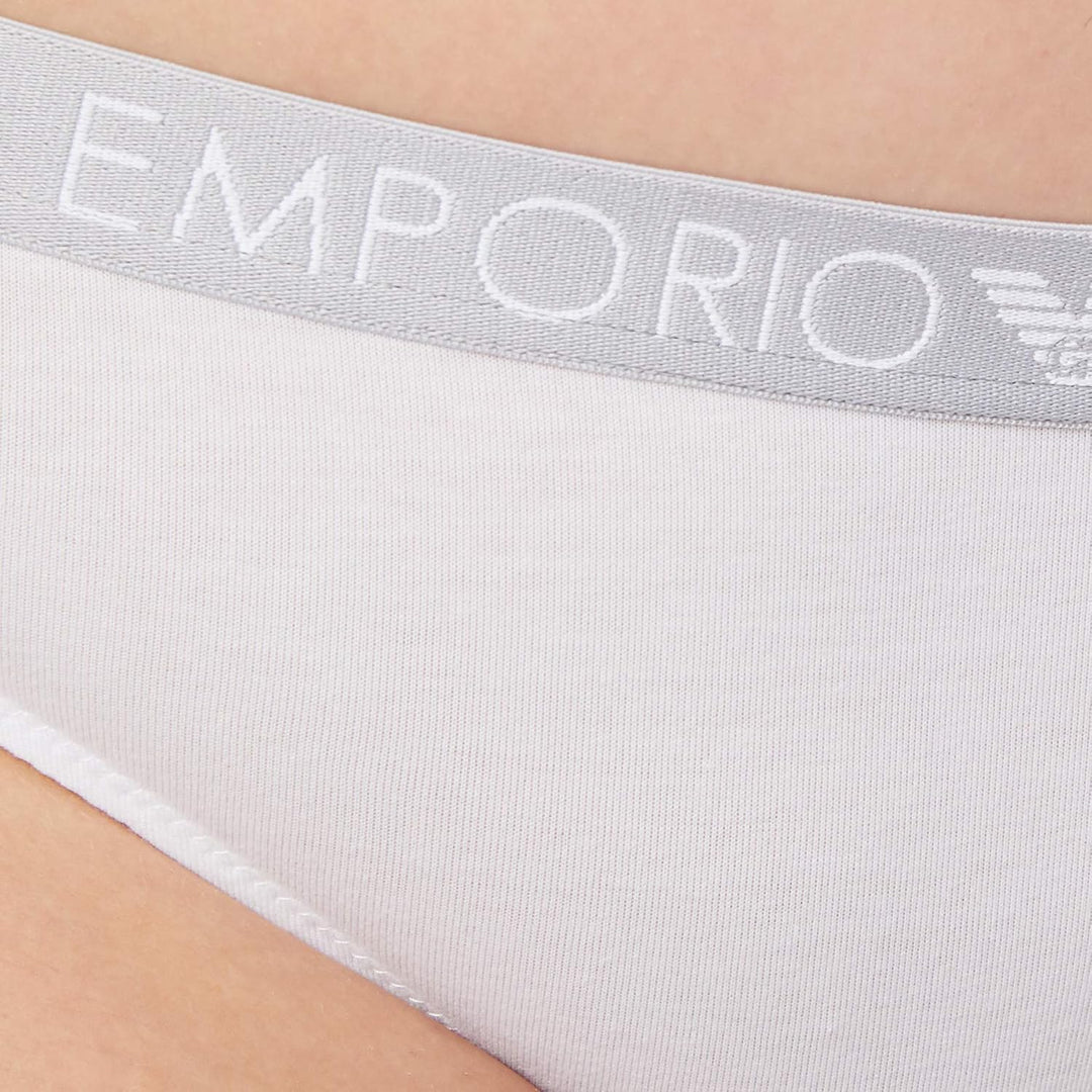 Emporio Armani Damen Women's Basic Bonding Microfiber 2-Pack Brazilian Brief Unterwäsche (1er Pack)