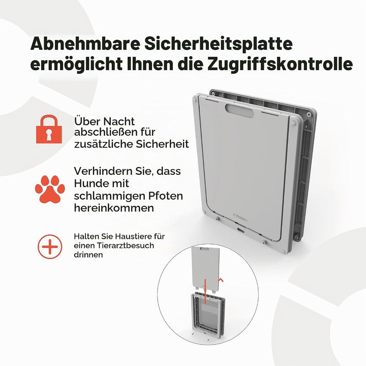 Dog Mate Hundetür B: 36.6 cm H: 44.1 cm weiss, Weiss