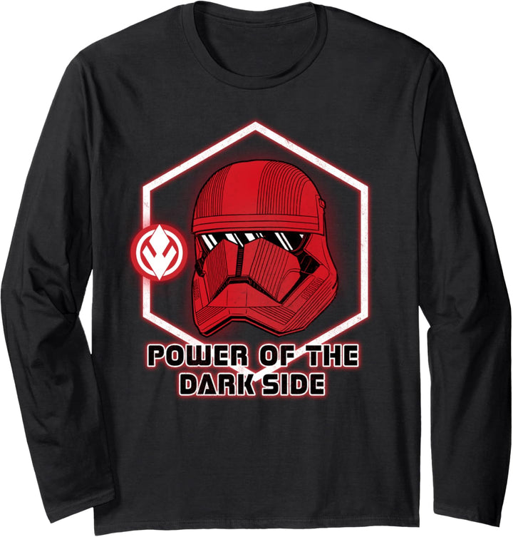 Star Wars: The Rise Of Skywalker Red Sith Helmet Frame Langarmshirt