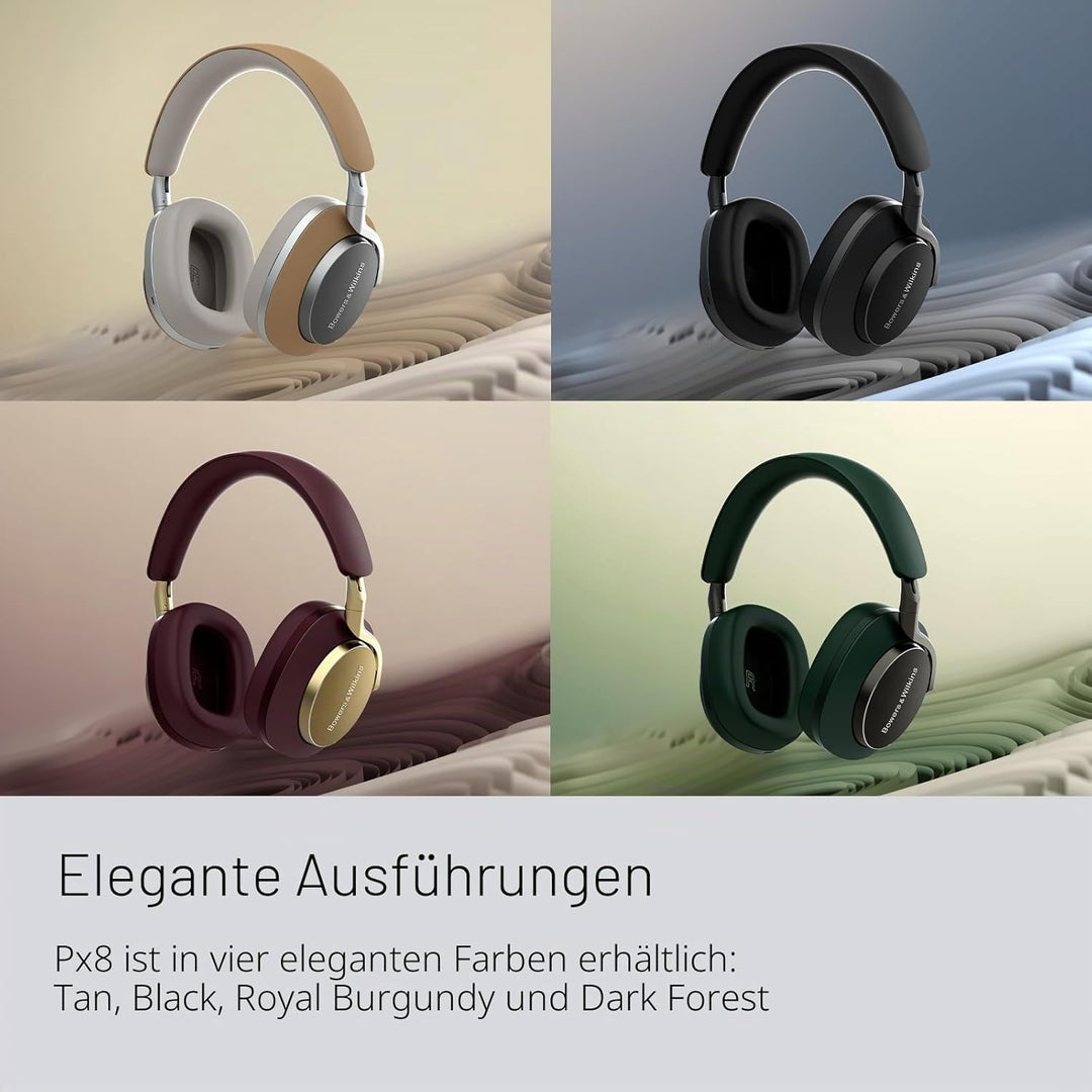 Bowers & Wilkins PX8 Flaggschiff-Over-Ear-Kopfhörer mit Geräuschunterdrückung, kabellos, Bluetooth 5