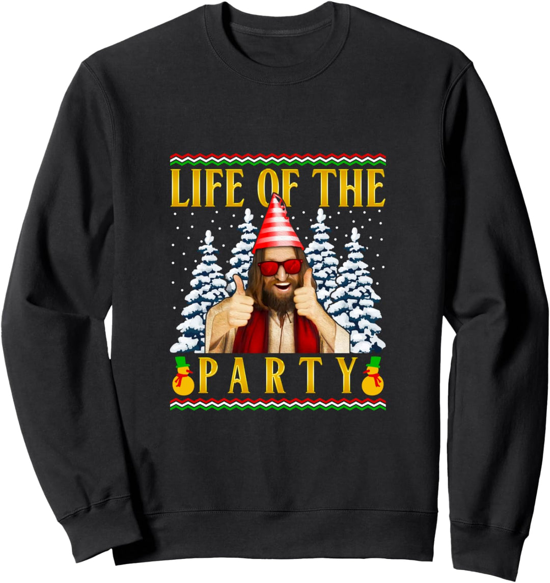 Lustige Christliche Geschenk Xmas Weihnachten Jesus, Männer Sweatshirt
