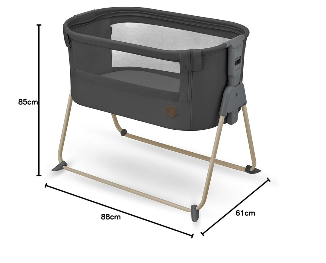 Maxi-Cosi Tori 2-in-1-Beistellbett, Krippe, 0 bis ca. 6 Monate, 0–9 kg, kompakt zusammenklappbar, le