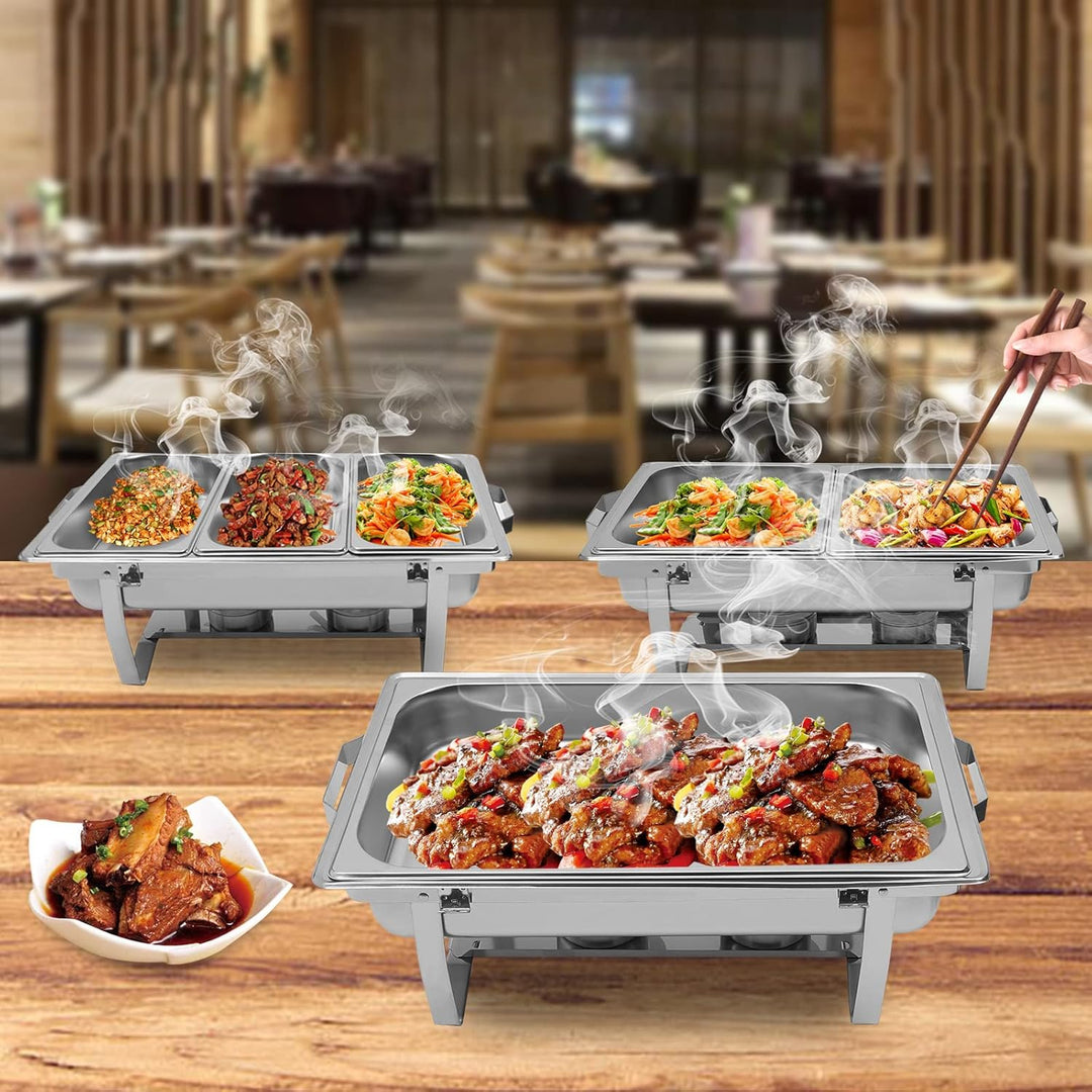 Buffetwärmer, Food Warmer, Edelstahl Warmhaltebehälter Wärmebehälter Speisewärmer Buffet, Chafing-Di