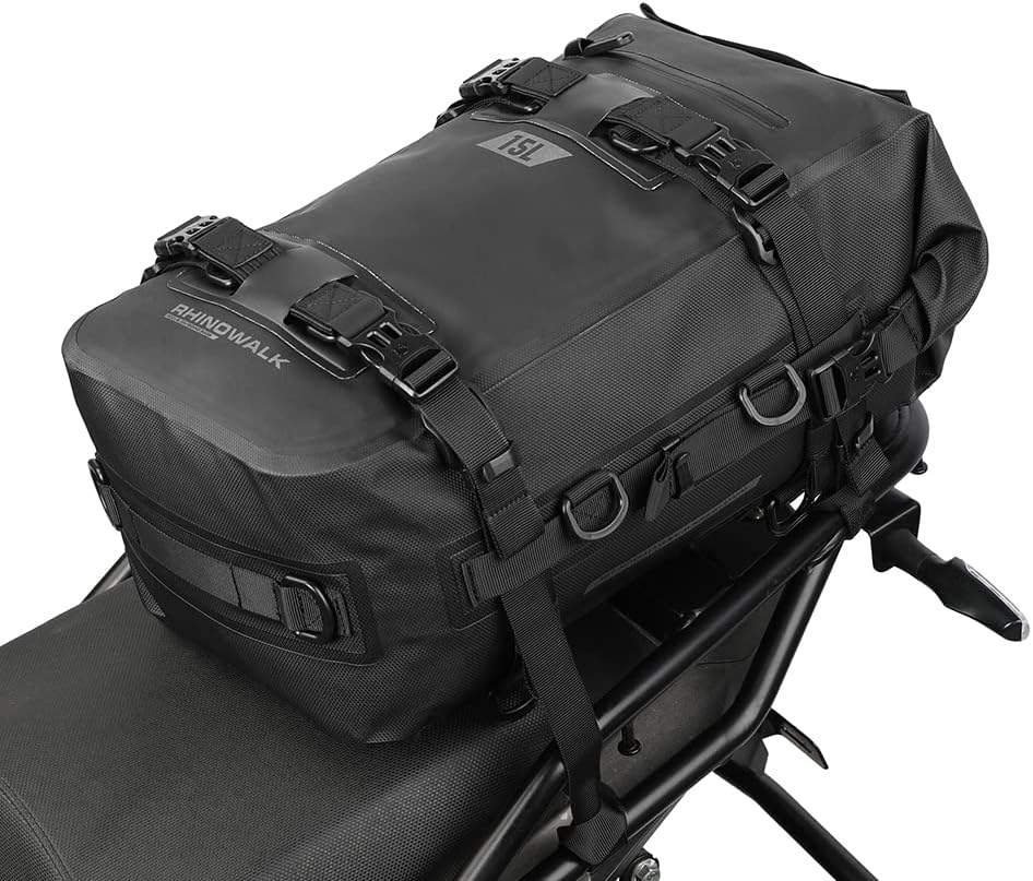 Rhinowalk Multifunktionale Motorradtasche Hecktasche Motorradgepäck 15L Motorradkoffer Satteltaschen