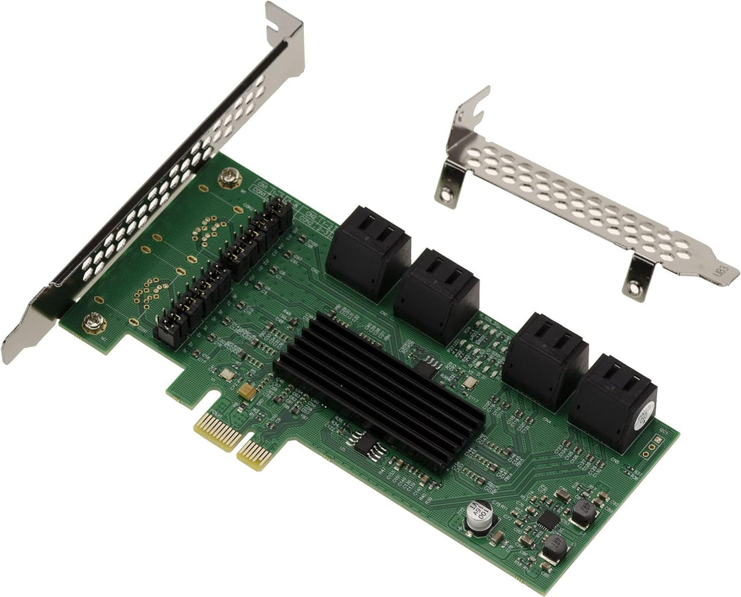 KALEA-INFORMATIQUE PCI Express PCIe x1 auf 8 SATA-Ports Controller-Karte mit Marvell 88SE9215 88SM97