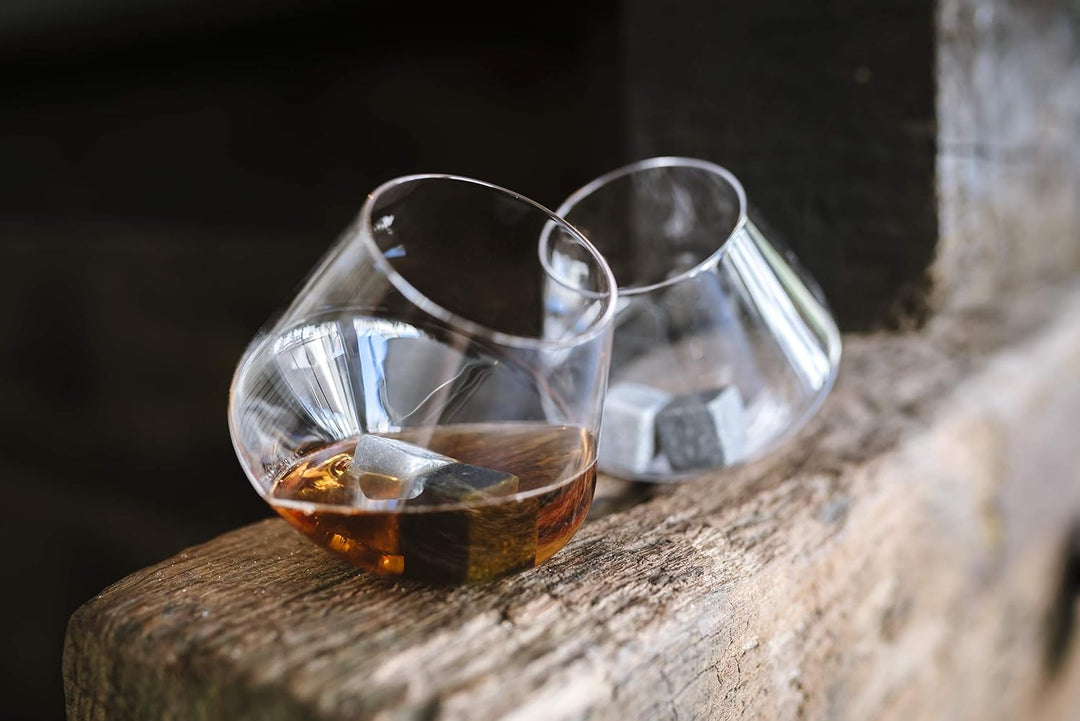 Gentlemen 's Hardware Rocken, Whisky Gläser, Silber, Set von 2