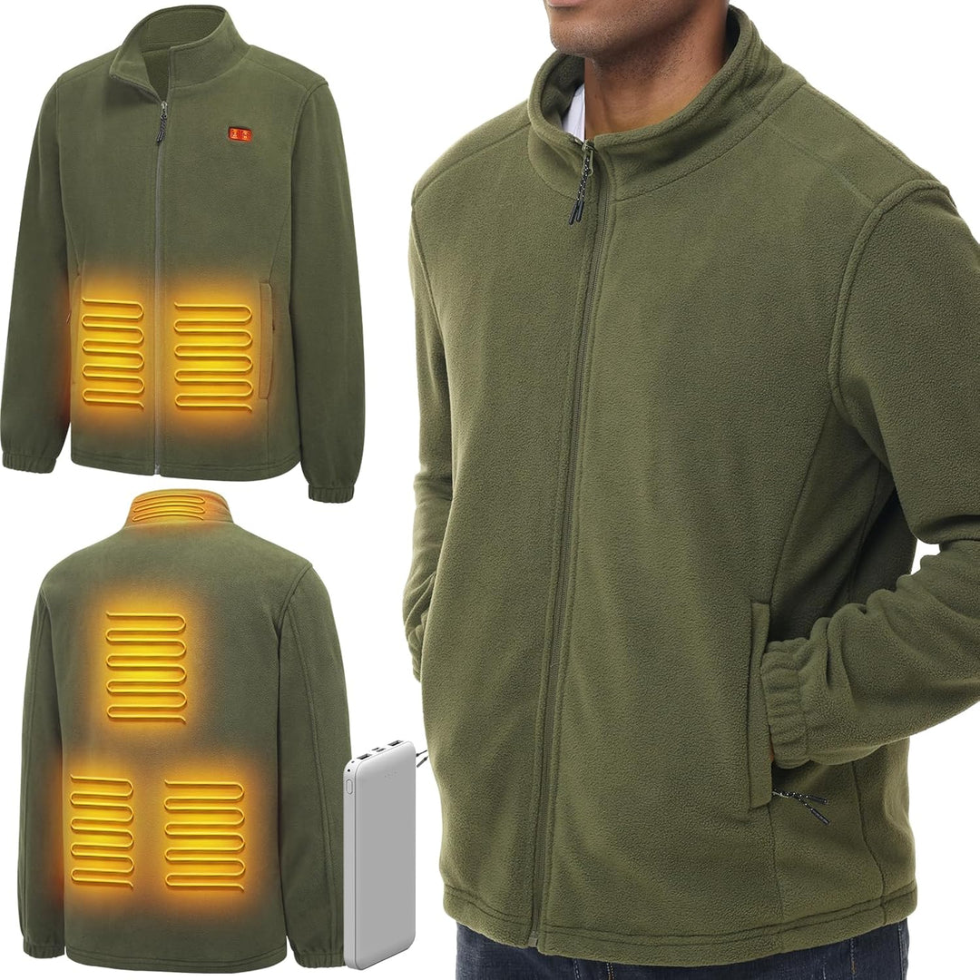 LABEWVI Beheizbare Weste, Heizweste für Damen Herren, Beheizte Jacke mit 10000mAh Powerbank, C1 Pola