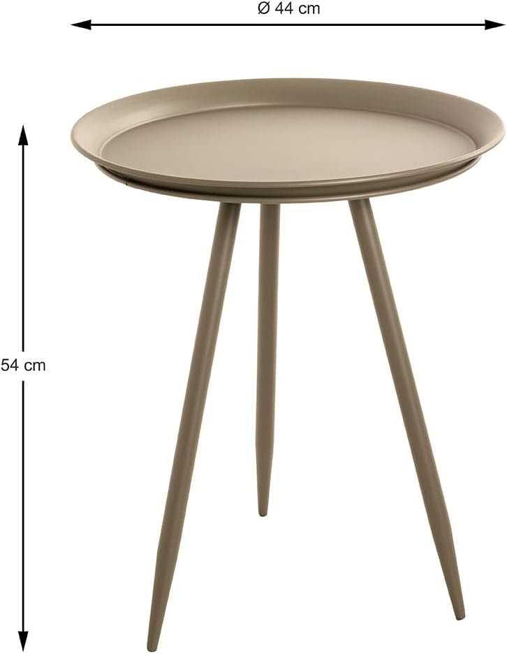 HAKU Möbel Beistelltisch, Metal, grün, Ø 44 x H 54 cm Ø 44 x H 54 cm Grün, Ø 44 x H 54 cm Grün