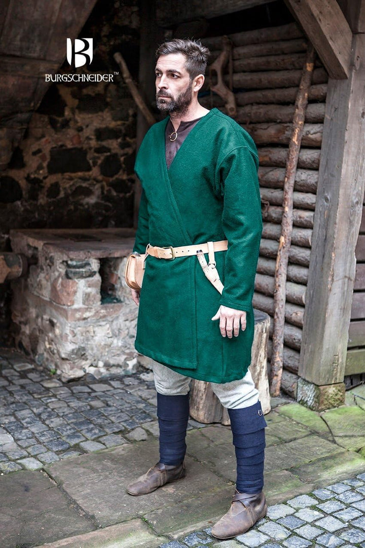 Burgschneider - Klappenrock Loki - Kleidung für Larp, Mittelalter, Cosplay und Fantasy, Blau S