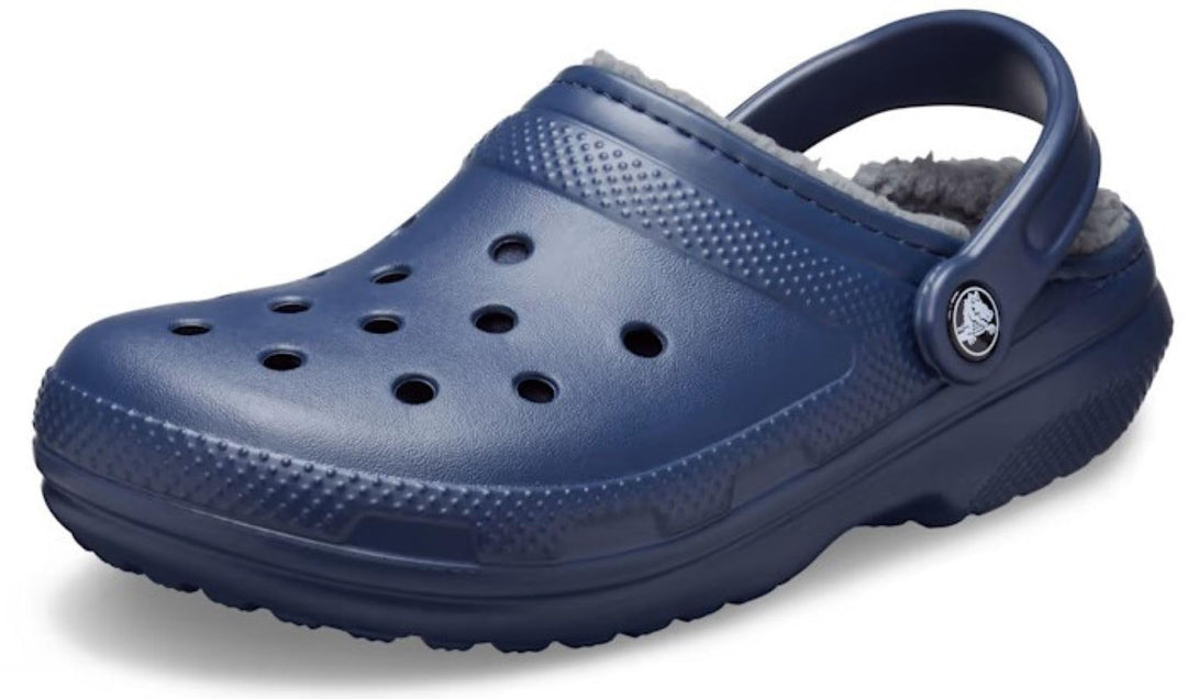 Crocs Unisex Classic Lined Clogs 37/38 EU Navy Charcoal, 37/38 EU Navy Charcoal