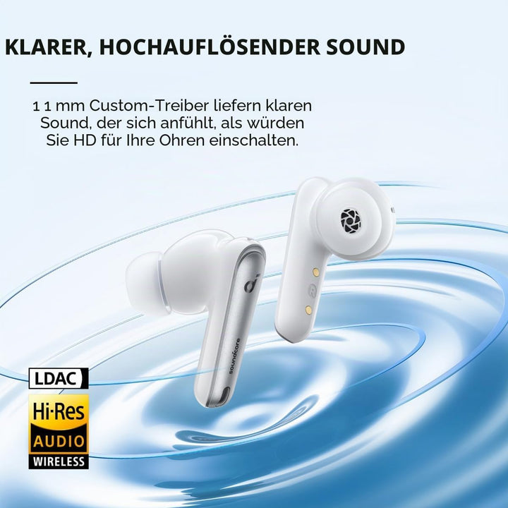 soundcore by Anker Liberty 4 NC Bluetooth-Kopfhörer mit Geräuschunterdrückung, 98,5% Noise Cancellin