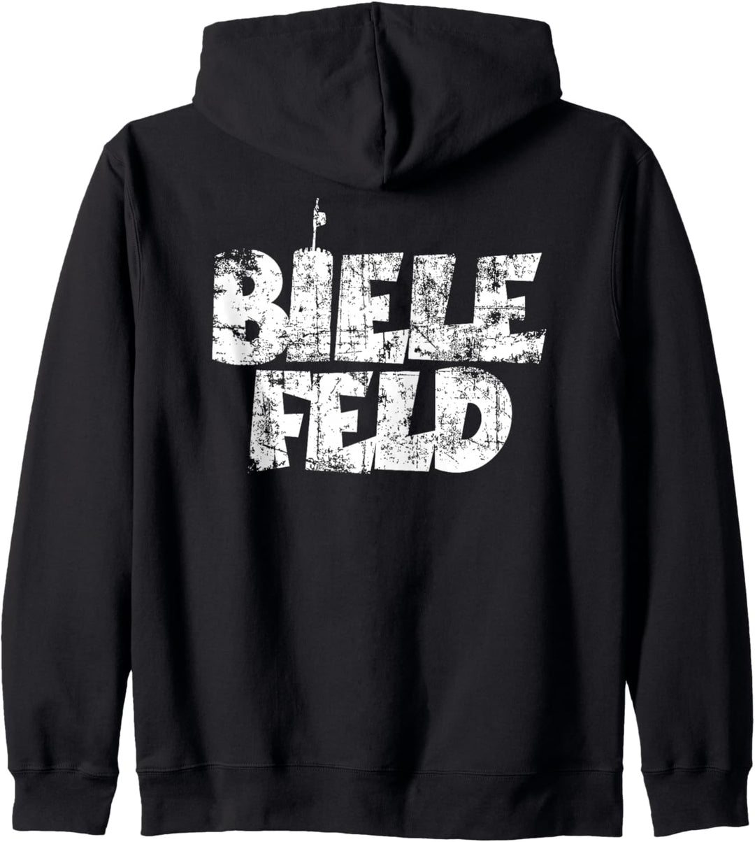 Bielefeld mit Sparrenburg (Vintage Weiss) Bielefeld Kapuzenjacke