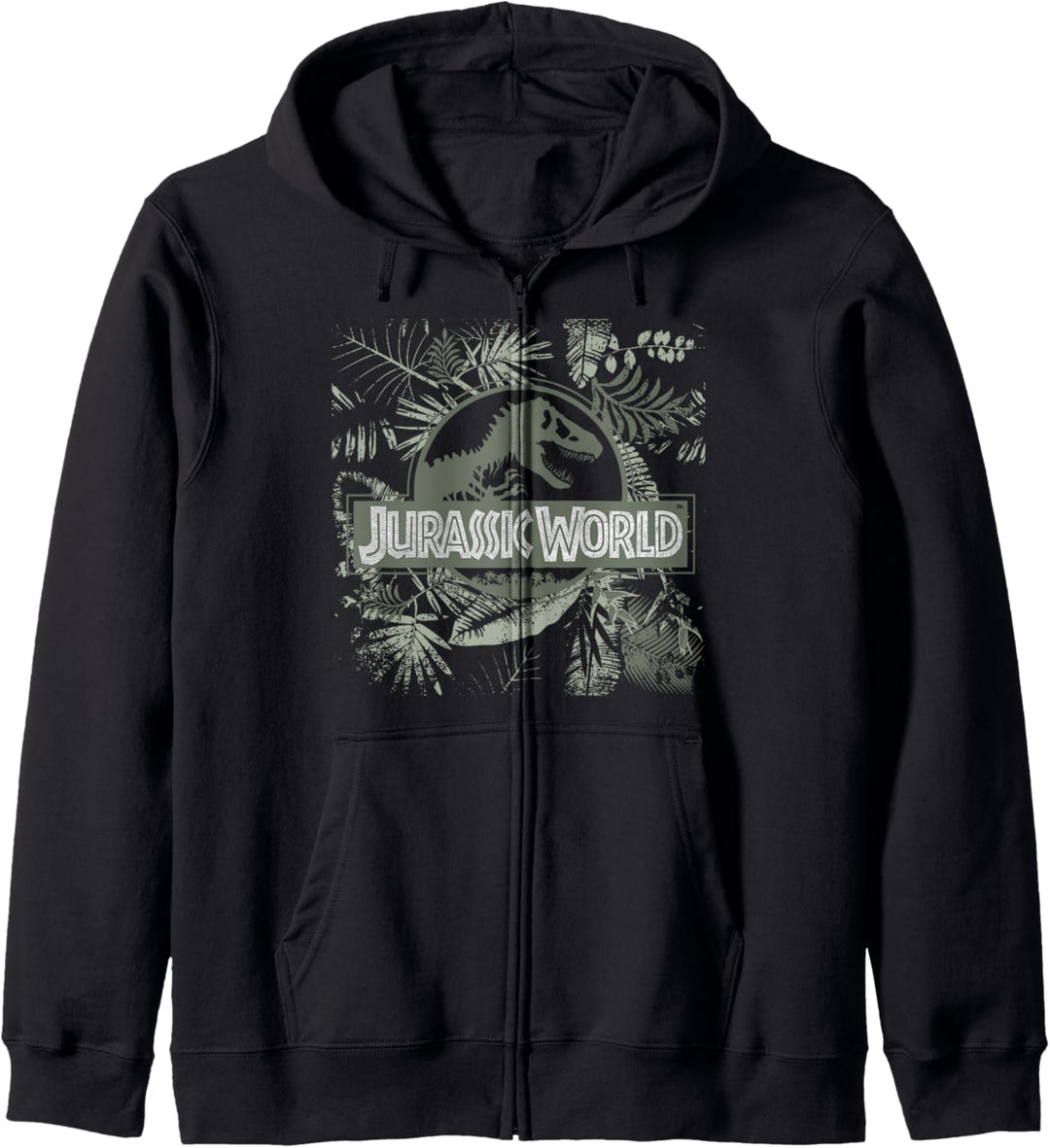 Jurassic Park Tropical Fern Logo Kapuzenjacke