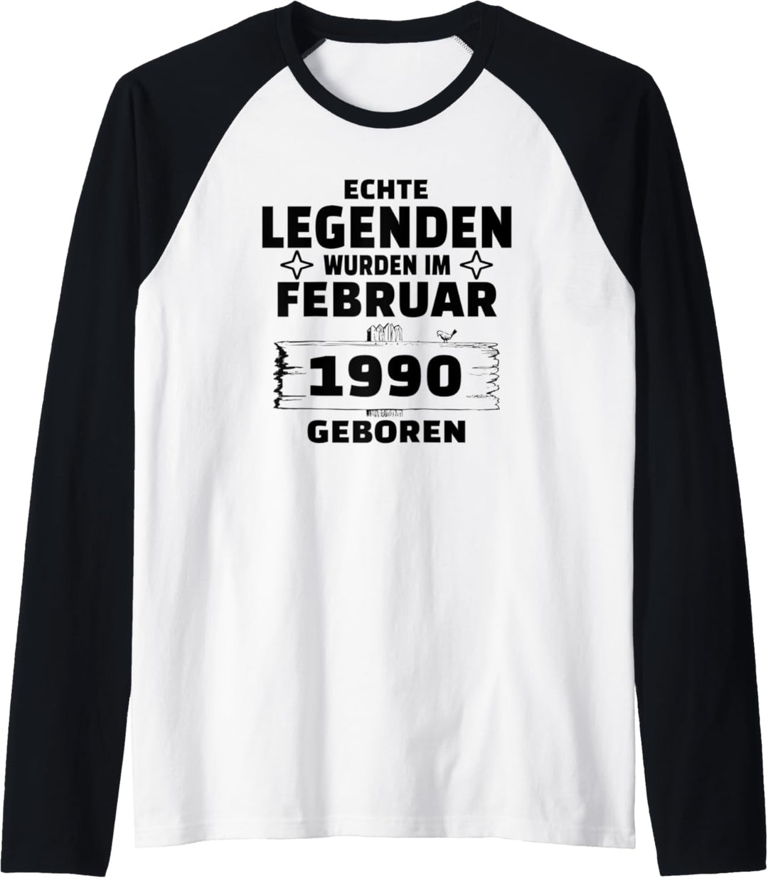 Geburtstag Jahrgang 1990 Februar Design Raglan