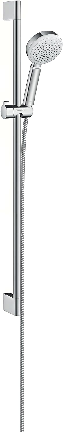hansgrohe Crometta 100 Duschset 0,90m, Weiss/Chrom 0,90m 1 Strahlart, 0,90m 1 Strahlart