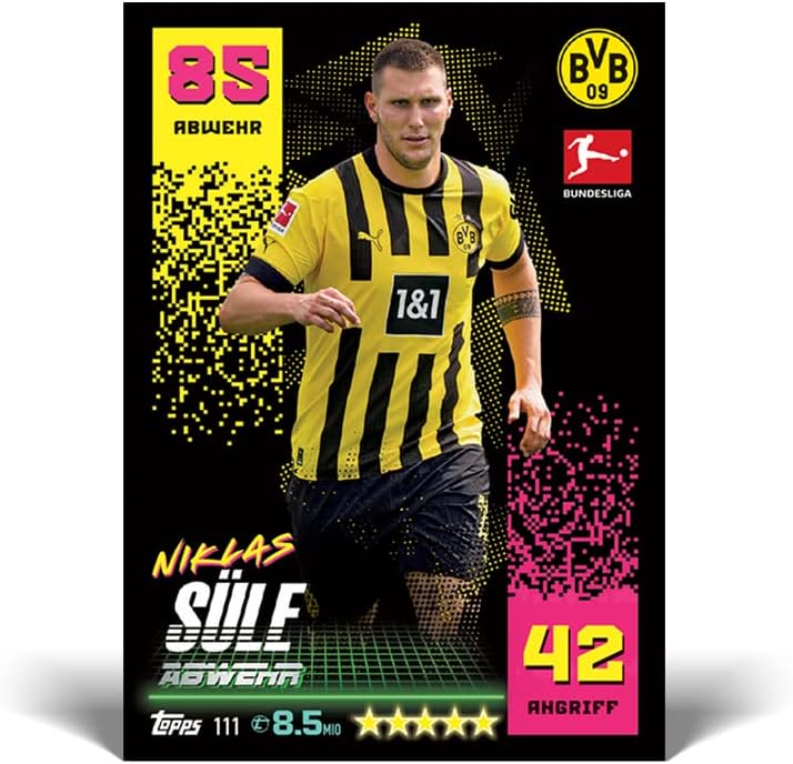 Topps Bundesliga Match Attax Fussball-Sammelkarten 2022/23 - Display Box Full Box