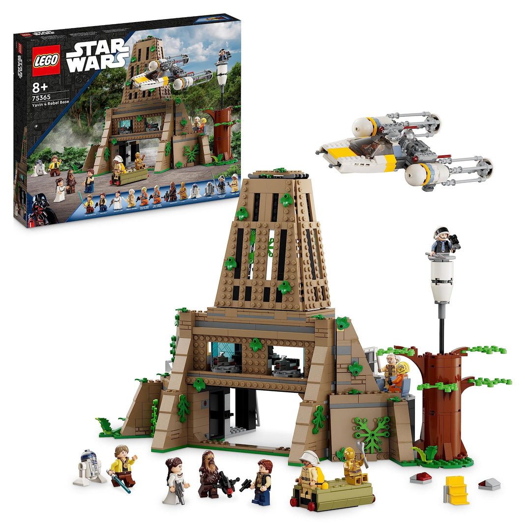LEGO 75365 Star Wars: Eine Neue Hoffnung Rebellenbasis auf Yavin 4 mit 10 Minifiguren, darunter Luke
