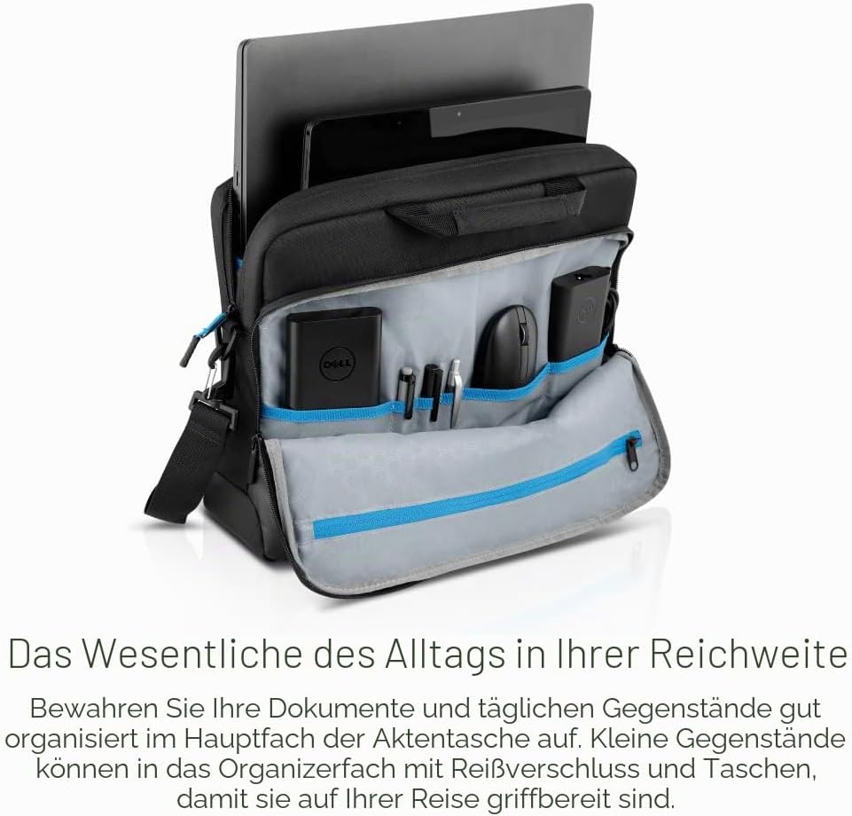 Dell Premier Slim Pro Slim Aktentasche Schwarz bis max. 15.6 Zoll (39.62cm), Pro Slim Aktentasche Sc