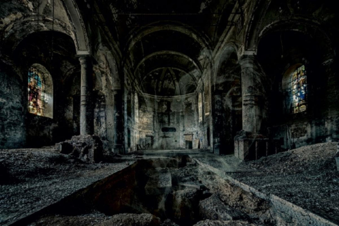 Premium Textil-Leinwand 90 x 60 cm Quer-Format Geheimnisvolle Orte - Lost Places | Wandbild, HD-Bild