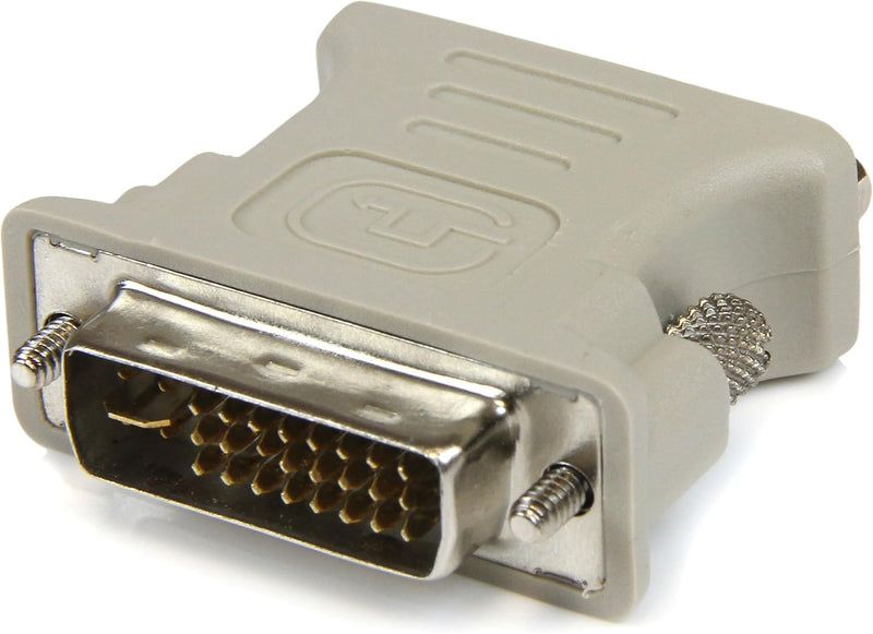 StarTech.com VGA auf DVI Monitor Adapter - St/Bu - Grau - VGA HD15 zu DVI-I Kupplung Beige, Beige