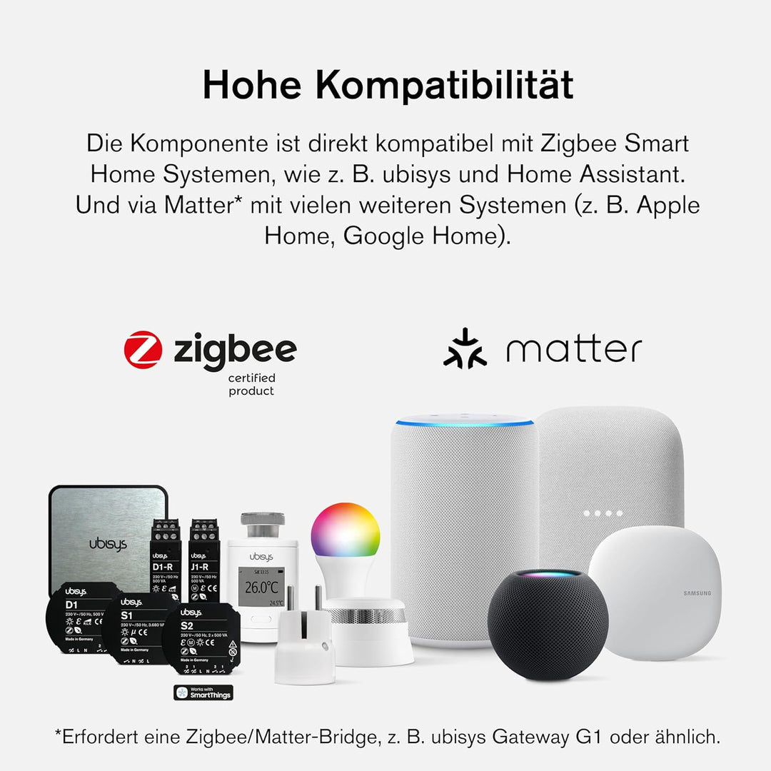 ubisys Zigbee Heizkörper-Thermostat H1 für mehr Komfort und Kosteneinsparung