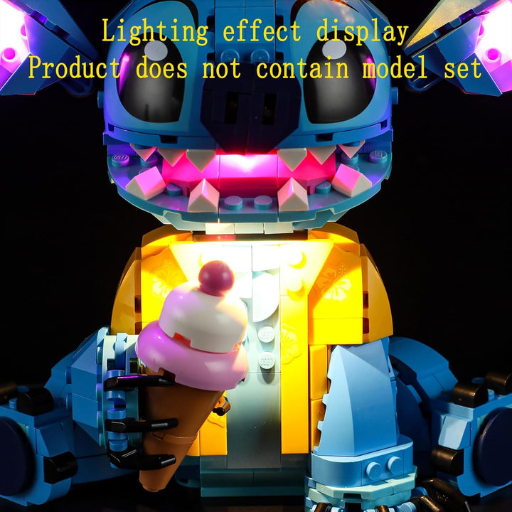 GEAMENT LED Licht-Set Kompatibel mit Lego Stitch - Beleuchtungsset für 43249 (Modell-Set Nicht entha