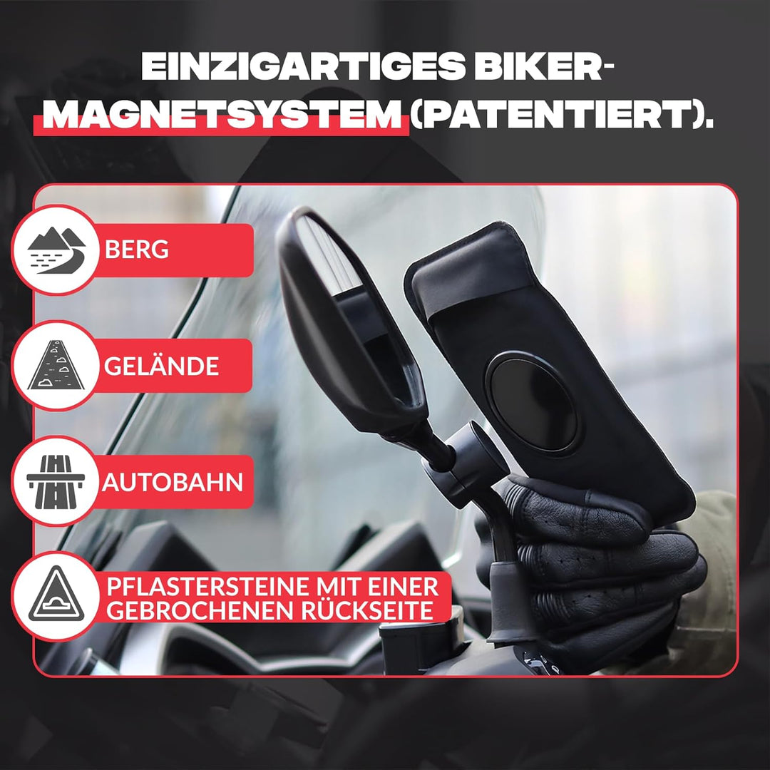 Shapeheart französische Innovation, magnetische Telefonhalterung PRO für Rückspiegel mit Abnehmbarer